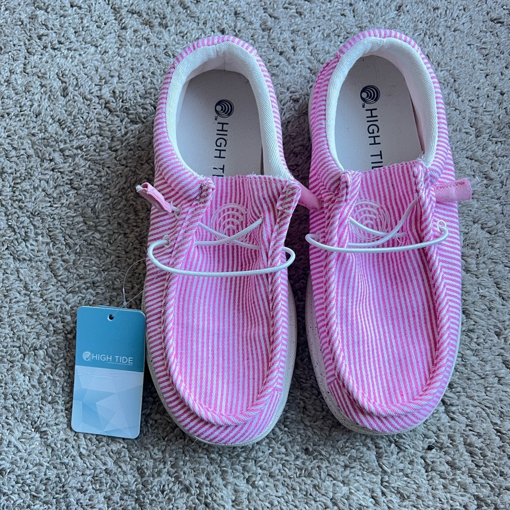 High Tide Pink Striped Sneakers